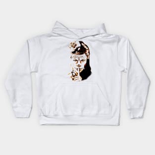 Skull girl Kids Hoodie